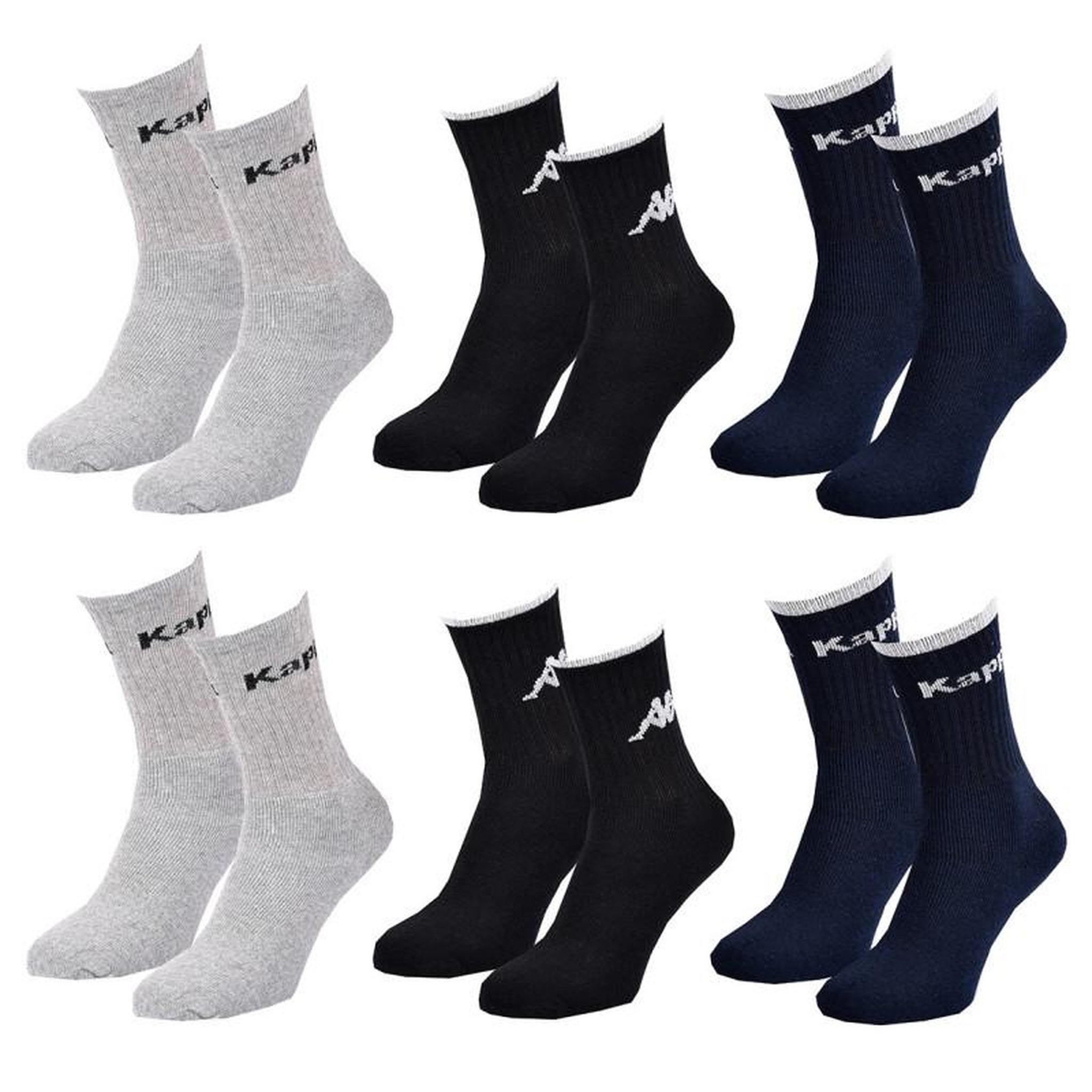 Voir la diapositive 2 : KAPPA Chaussettes Homme TENNIS KAPPA Lot de 6
