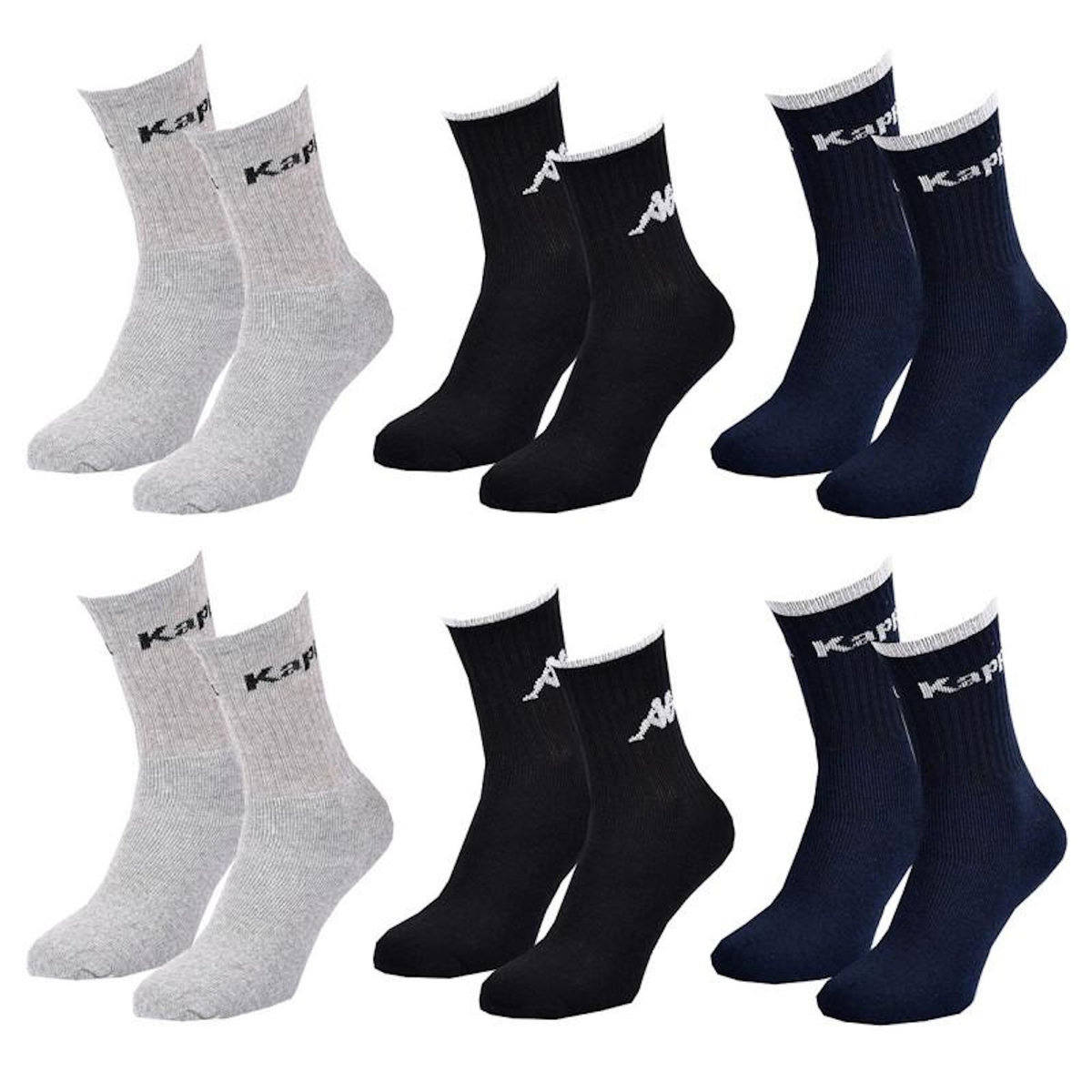 KAPPA Chaussettes Homme TENNIS KAPPA Lot de 6
