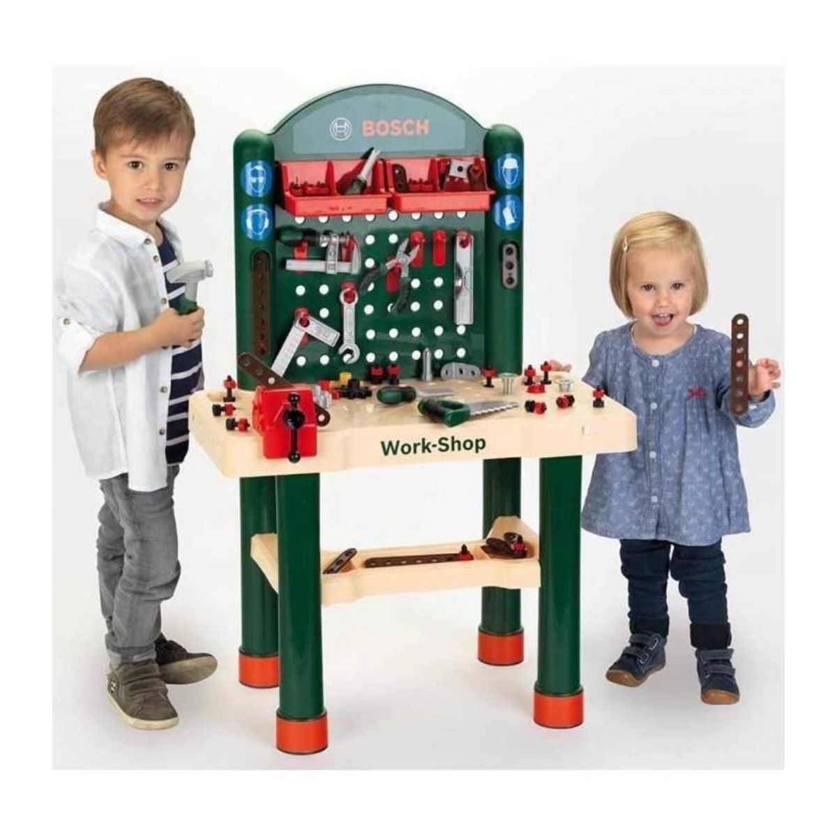 Klein BOSCH - Etabli Work-Shop Enfant - 82 Accessoires