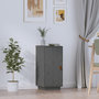 Voir la diapositive 1 : VIDAXL Buffet Gris 34x40x75 cm Bois massif de pin