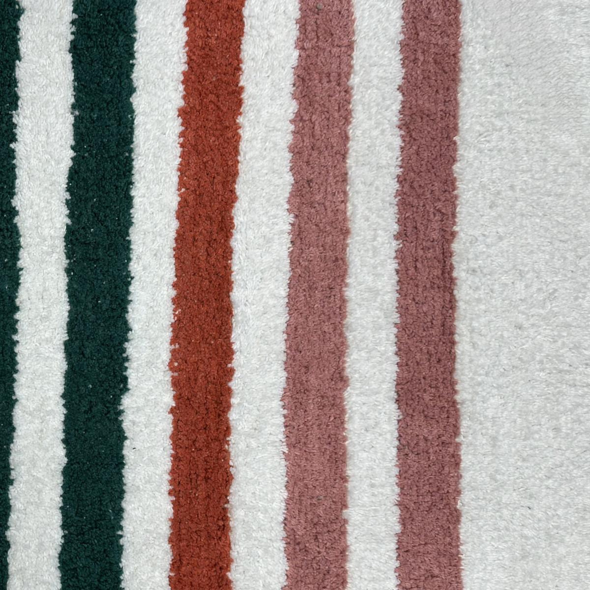 Voir la diapositive 3 : GUY LEVASSEUR Tapis enfant doux à rayures 50x80cm