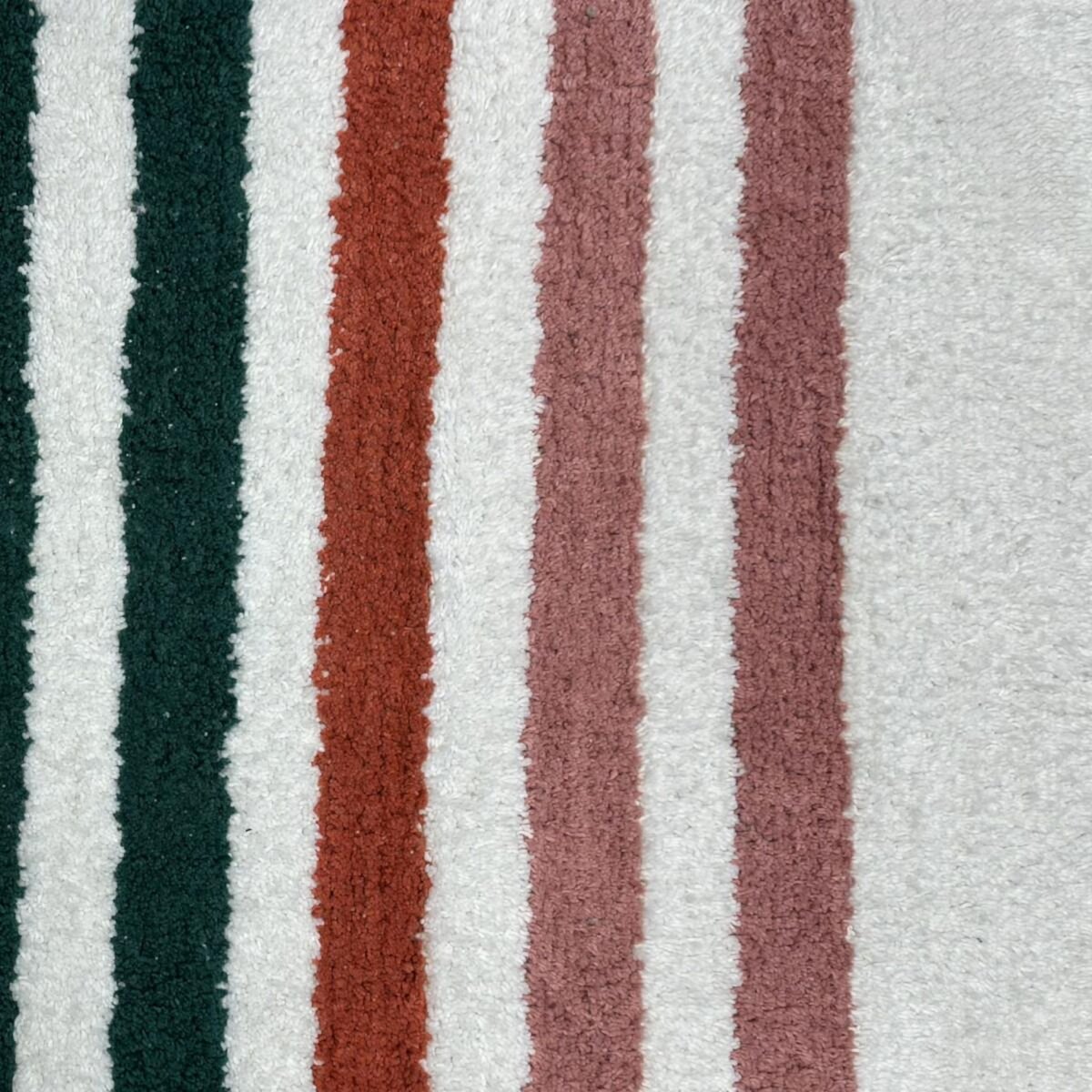 GUY LEVASSEUR Tapis enfant doux à rayures 50x80cm