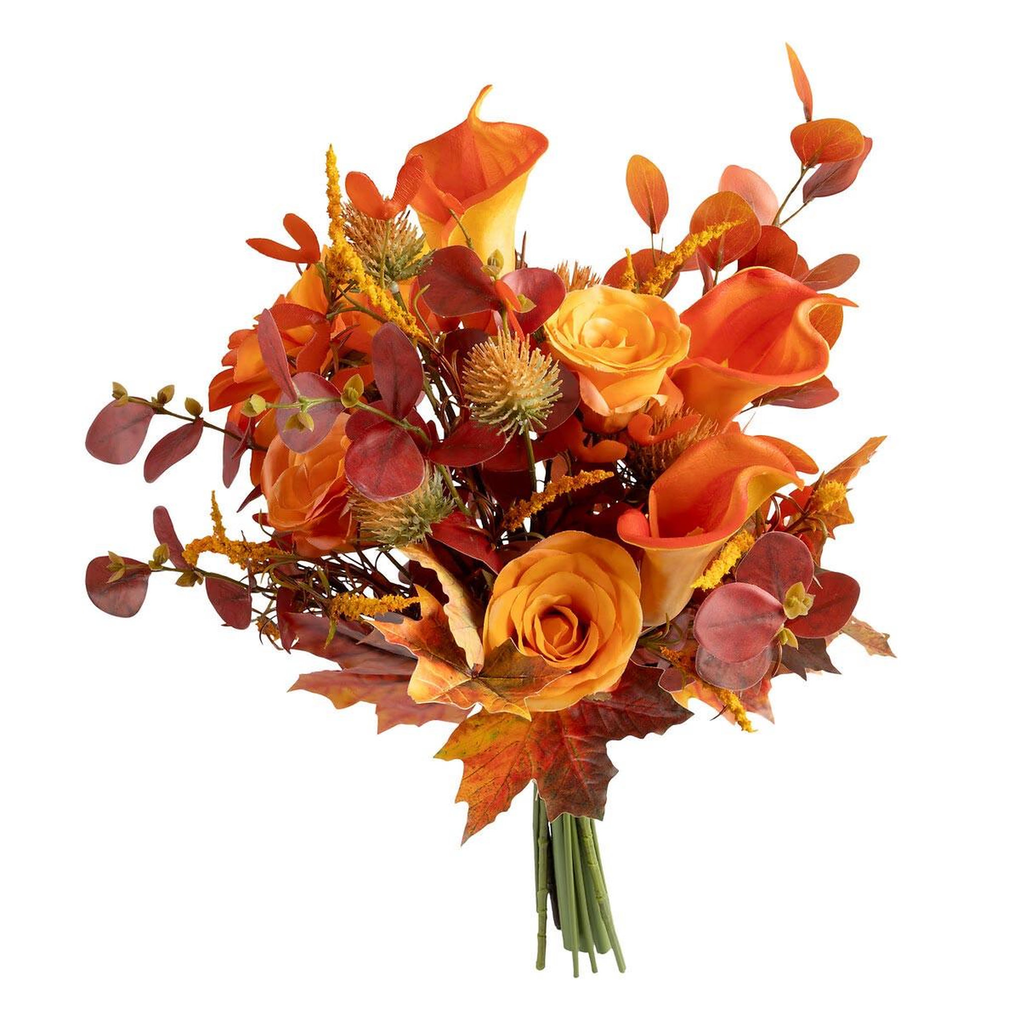 ATMOSPHERA Bouquet artificiel automnal  james  55cm orange