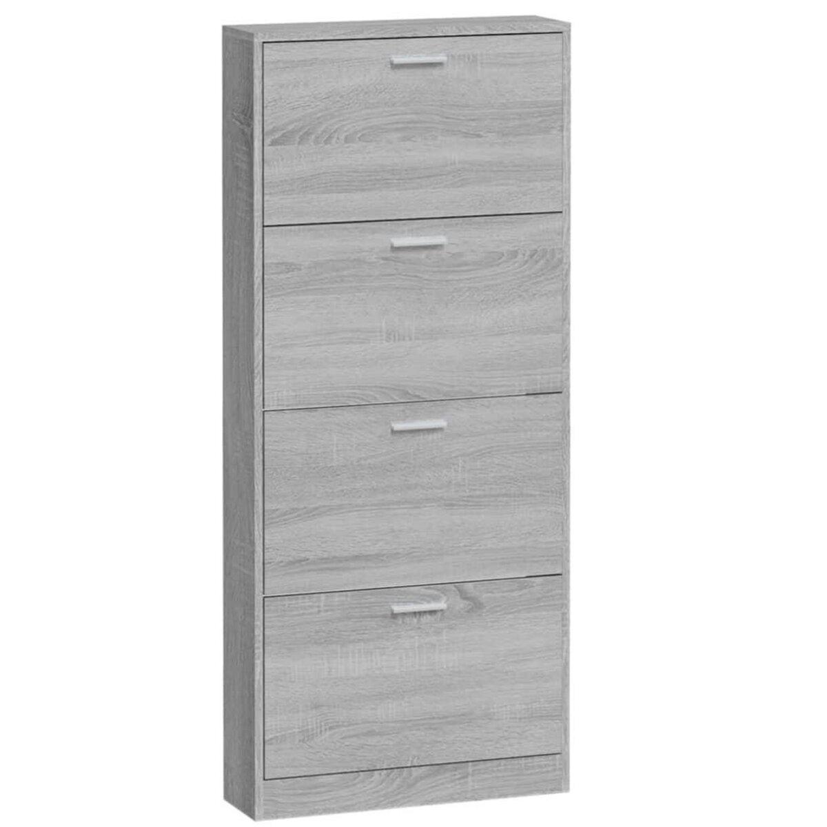 VIDAXL Armoire a chaussures Sonoma gris 59x17x150 cm Bois d'ingenierie