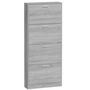 Voir la diapositive 5 : VIDAXL Armoire a chaussures Sonoma gris 59x17x150 cm Bois d'ingenierie