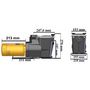 Voir la diapositive 3 : Hayward Pompe à filtration 1 cv, 15.5 m3/h mono 2 - sp2611xe161