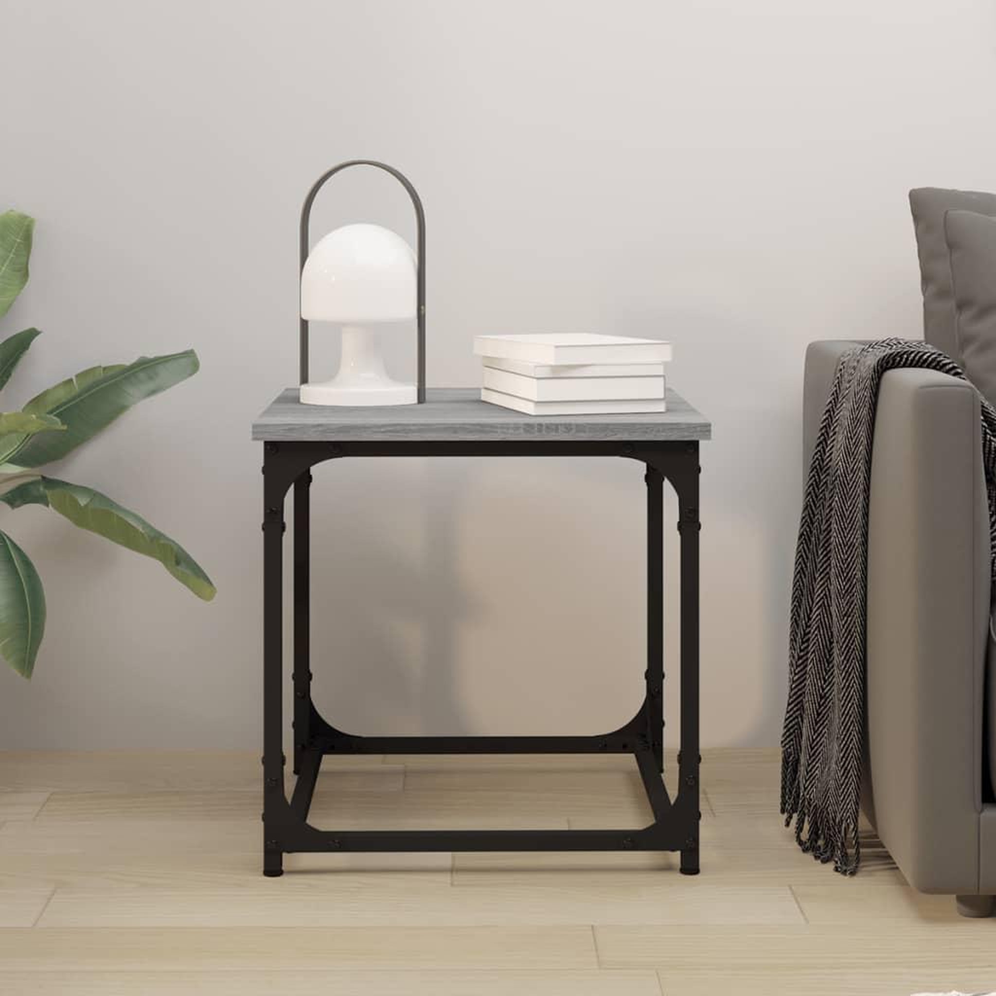 Voir la diapositive 3 : VIDAXL Table d'appoint Sonoma gris 40x40x40 cm Bois d'ingenierie