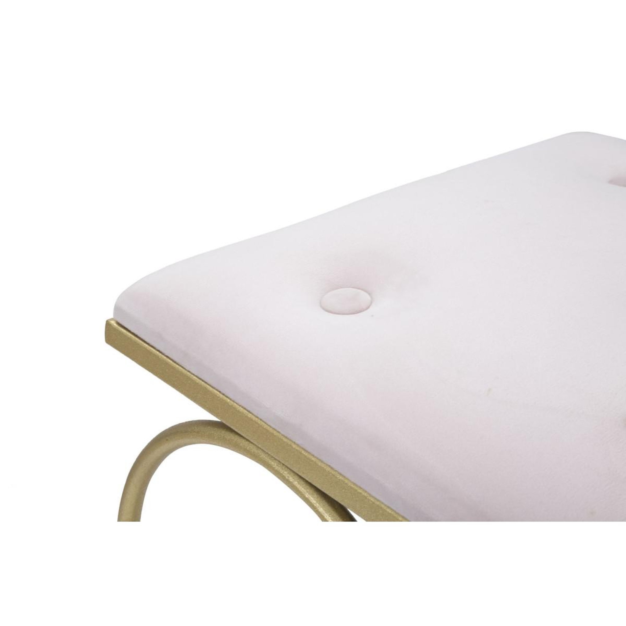Voir la diapositive 5 : Paris Prix Tabouret design  heart  51cm rose & or