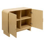 Voir la diapositive 3 : ATMOSPHERA Buffet 2 portes effet bouleau LEE - Beige