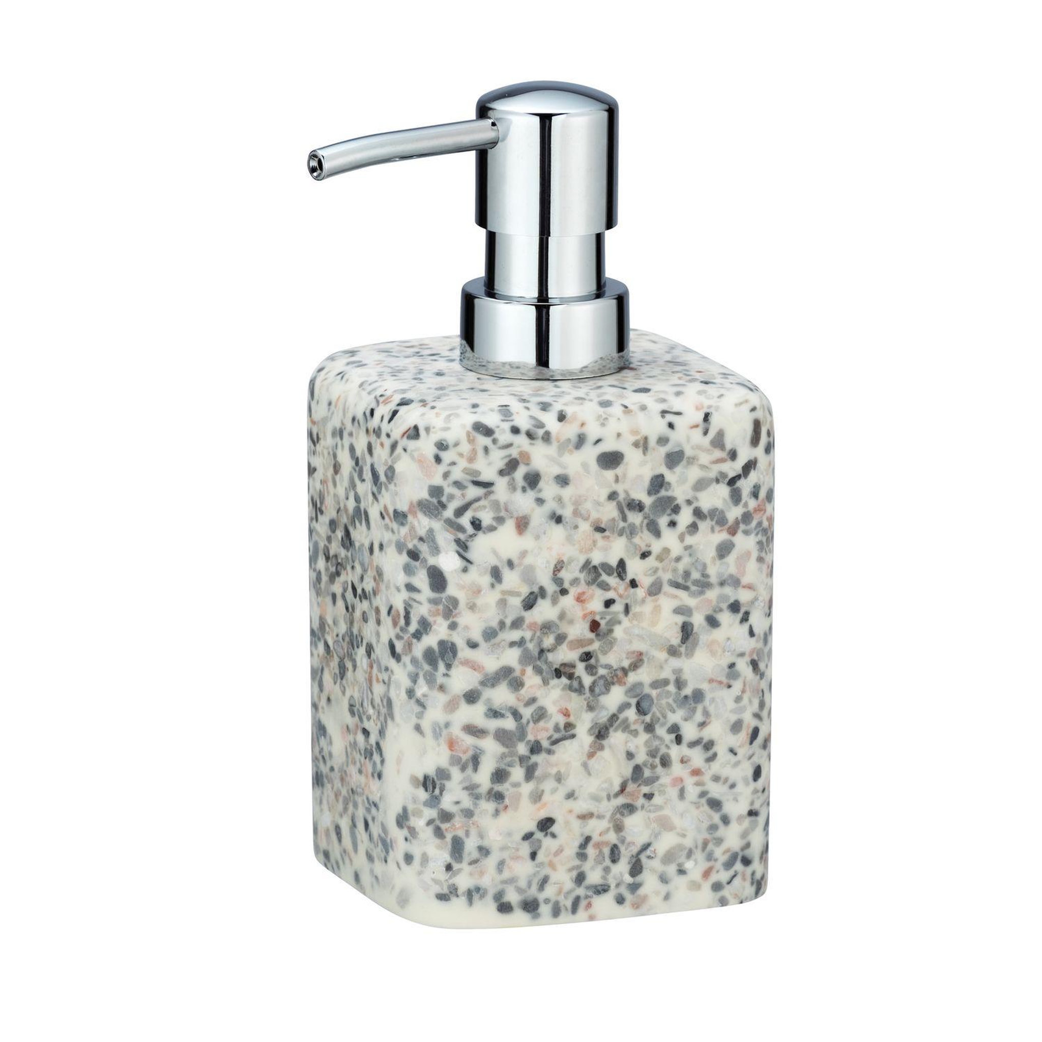 Wenko Distributeur de savon design terrazzo - gris
