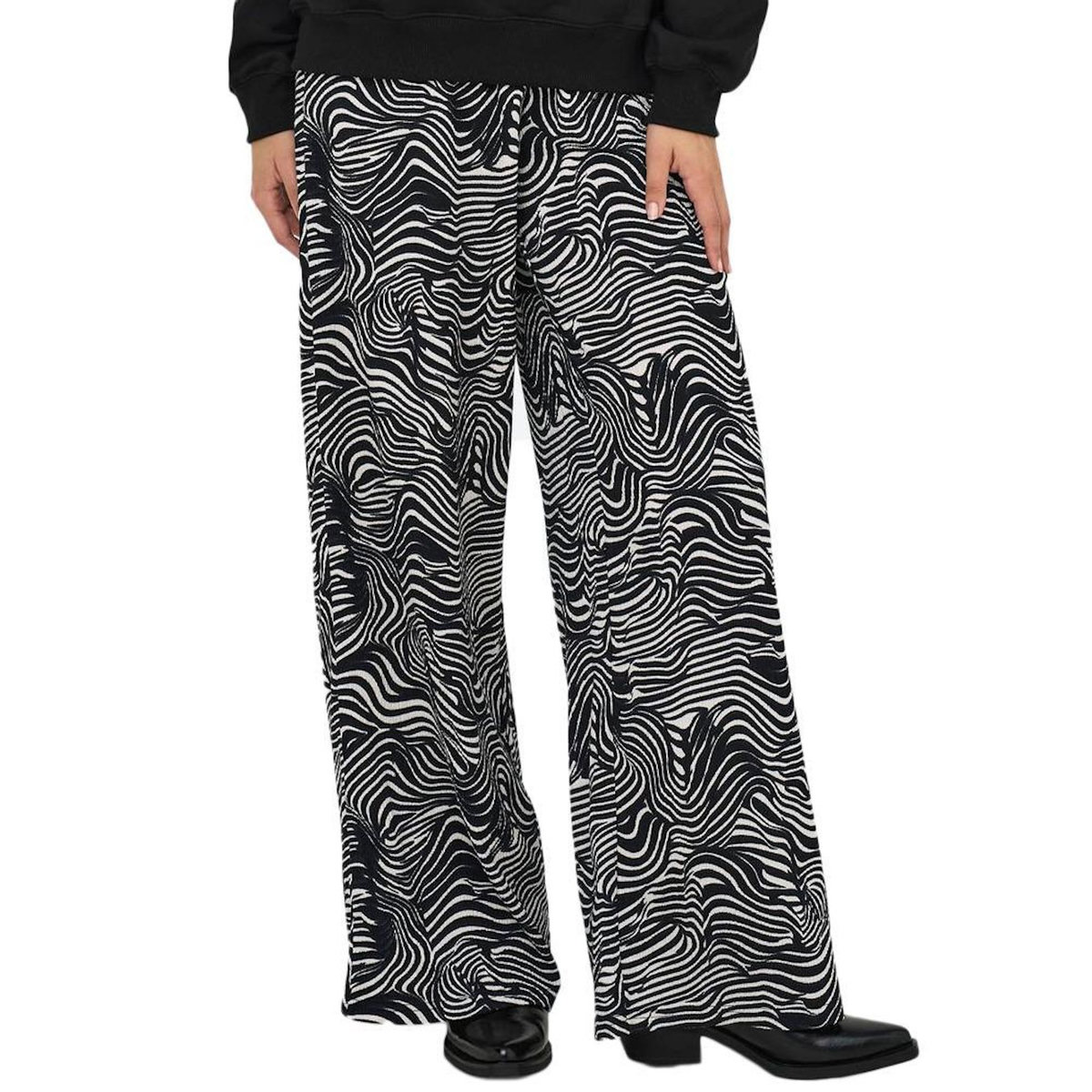 JACQUELINE DE YONG Pantalon Fluide Beige/ Femme JDY Debbie   L