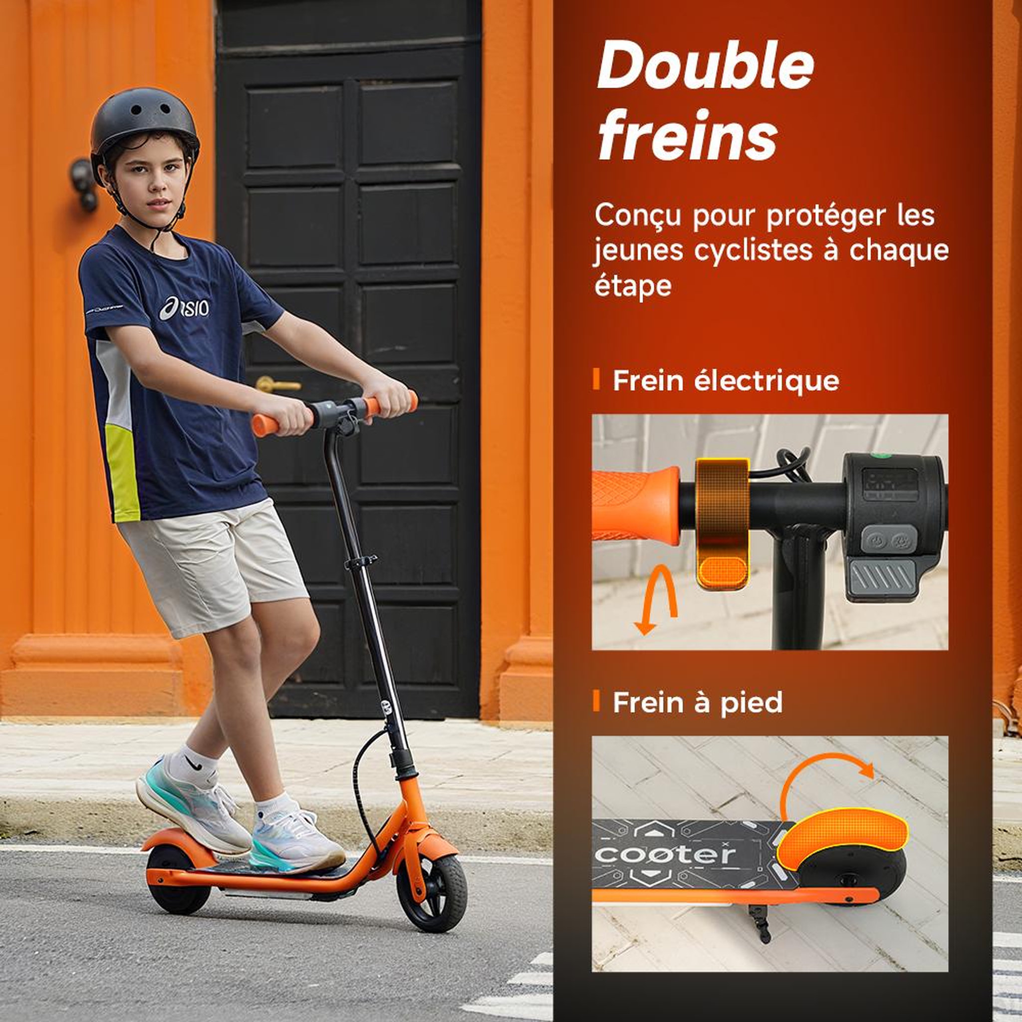 Voir la diapositive 4 : ISCOOTER Trottinette électrique K2Pro pour enfants, hauteur réglable, lumières d'ambiance colorées