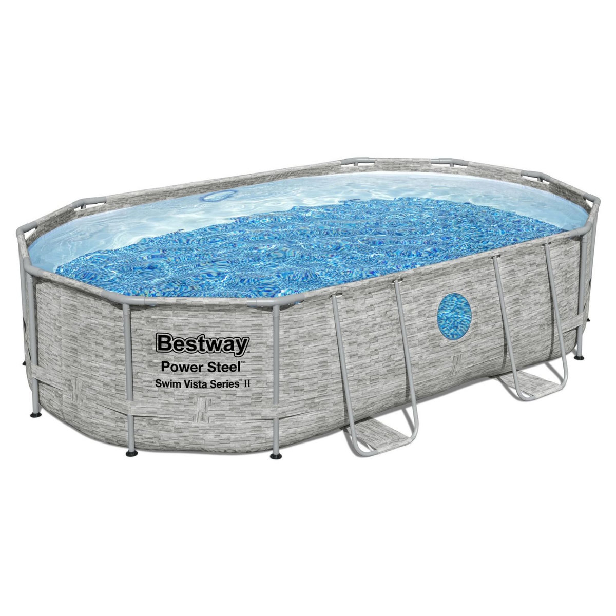 BESTWAY Piscine tubulaire hors sol ovale Power Steel&trade; SwimVista 427x250x100cm