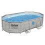 Voir la diapositive 4 : BESTWAY Piscine tubulaire hors sol ovale Power Steel&trade; SwimVista 427x250x100cm