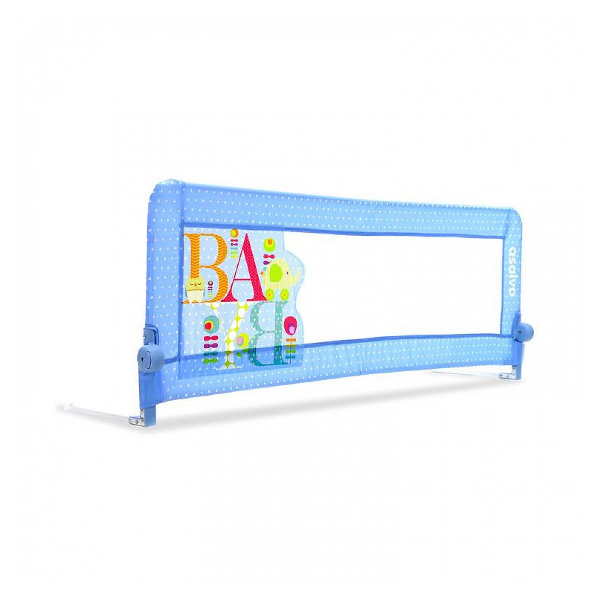Voir la diapositive 2 : Asalvo Barrière de lit 2 en 1 pour bébé en bleu - Sécurité et praticité