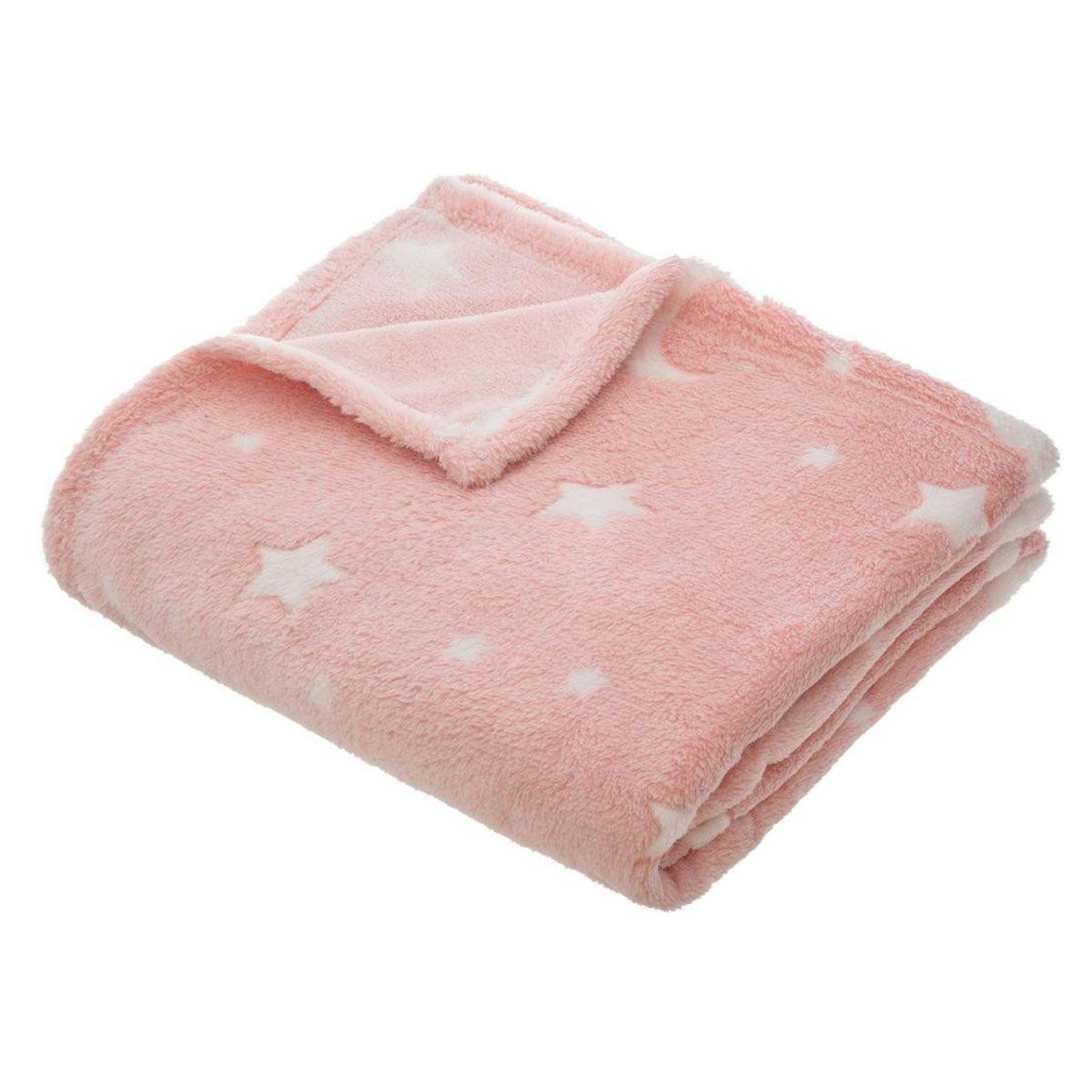 Atmosphera Kids Plaid phosphorescent enfant  reka  125x150cm rose