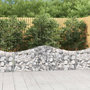 Voir la diapositive 1 : VIDAXL Paniers a gabions arques 9 pcs 200x30x60/80 cm Fer galvanise