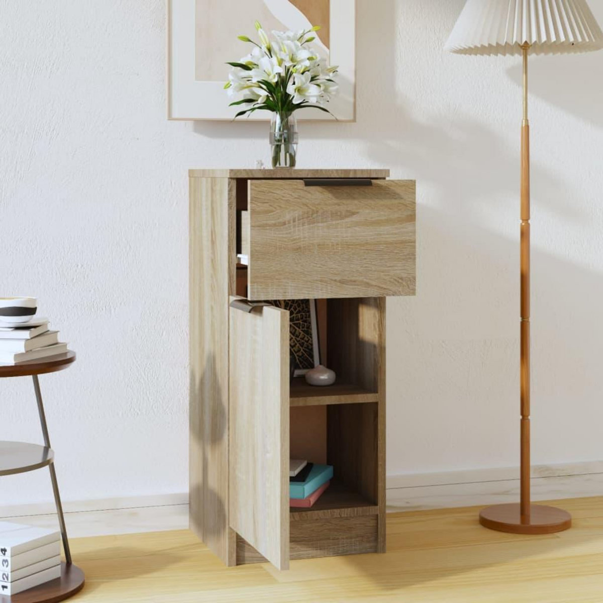 VIDAXL Buffet Chene sonoma 30x30x70 cm Bois d'ingenierie