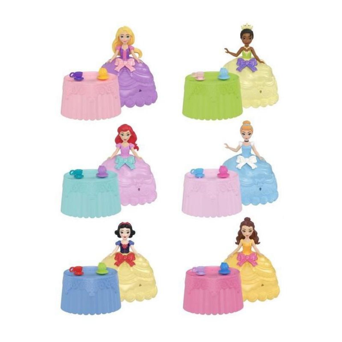 DISNEY PRINCESS Princesses Disney - Petite poupée Cupcake Doll Reveal avec 5 surprises - Disney Princess - JFG78