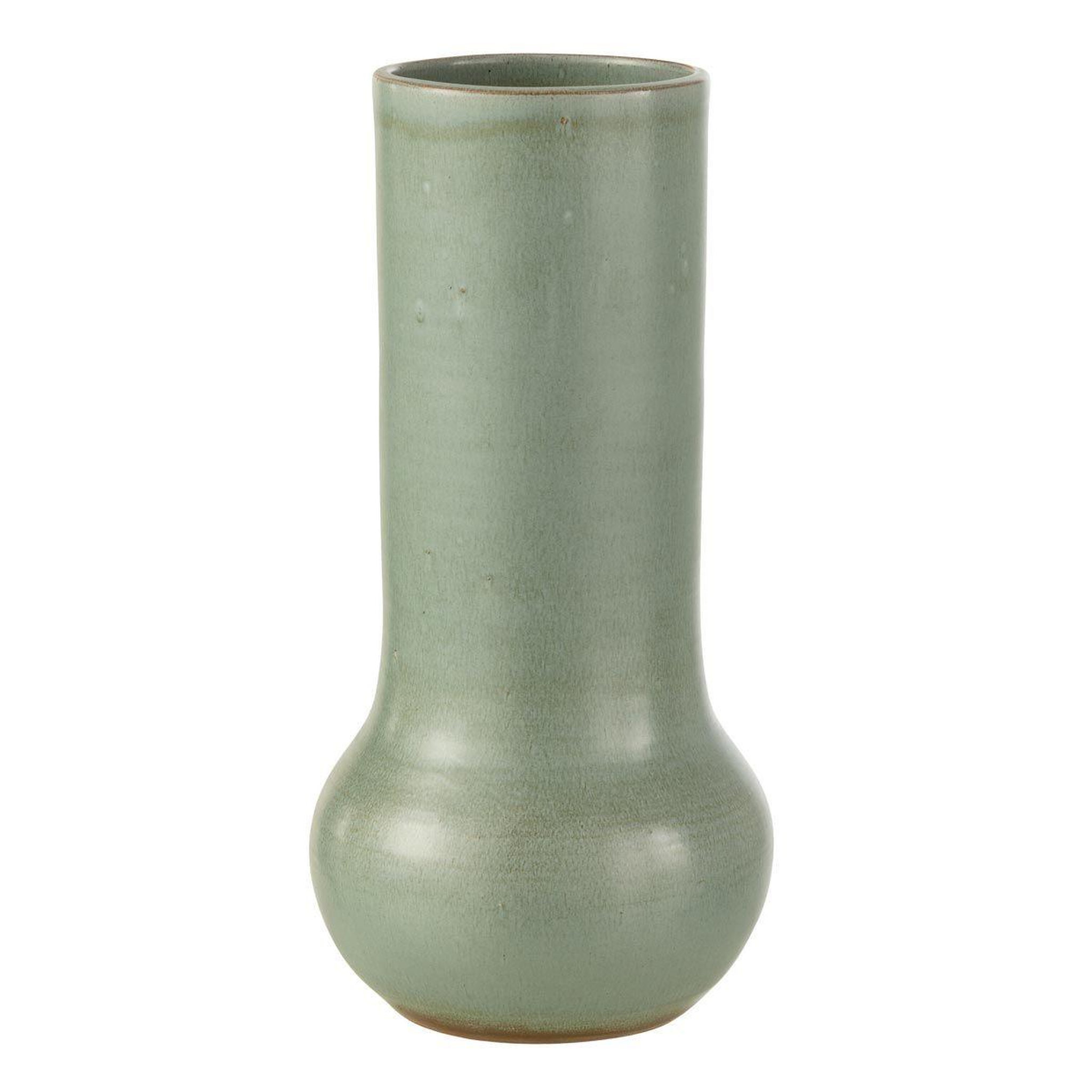 J-LINE Vase en céramique  organique  40cm vert
