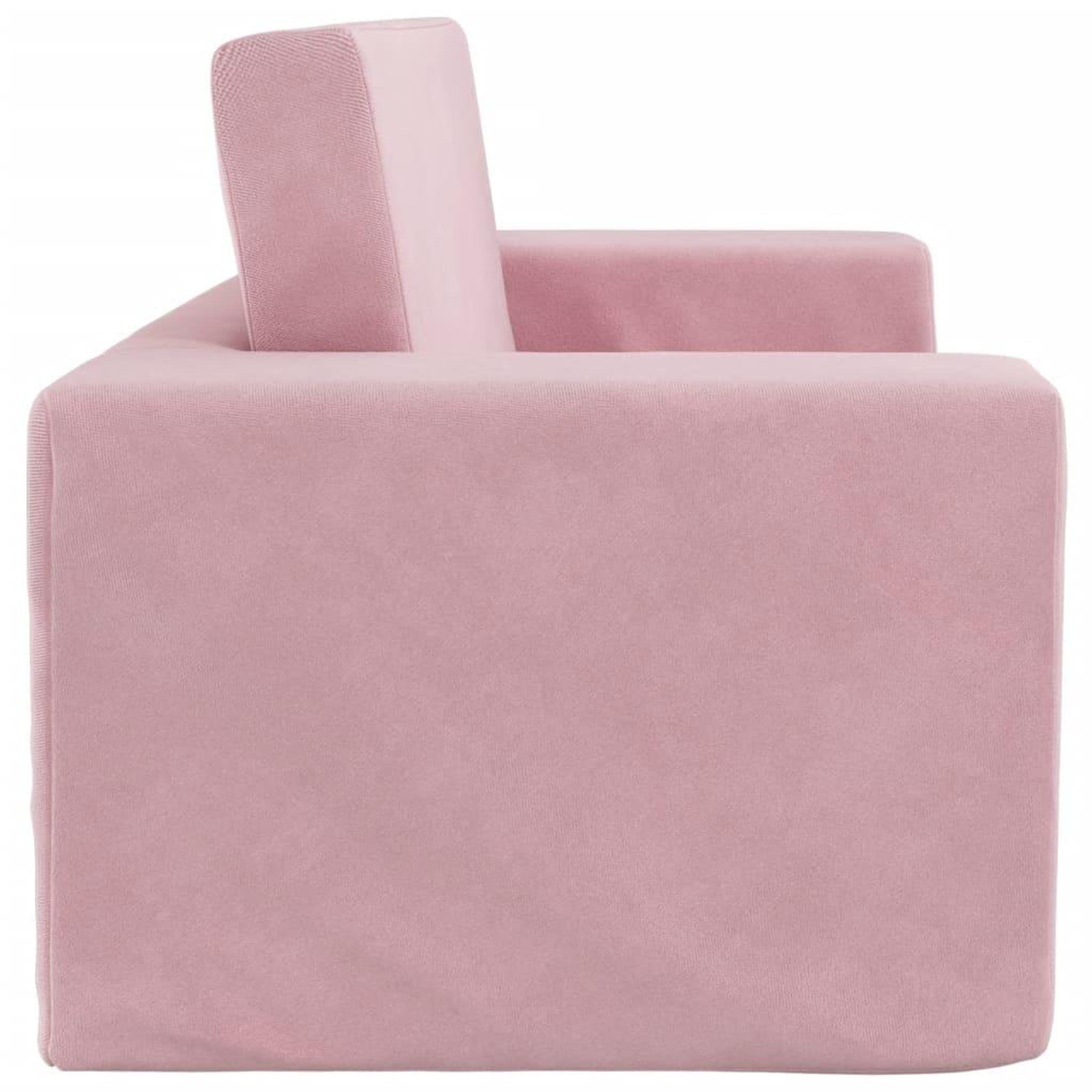 Voir la diapositive 5 : VIDAXL Canape-lit pour enfants 2 places rose peluche douce