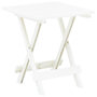 Voir la diapositive 1 : VIDAXL Table pliable de jardin blanc 45x43x50 cm plastique