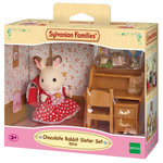 Sylvanian families 5016 - Fille lapin chocolat bureau - Sylvanian Families