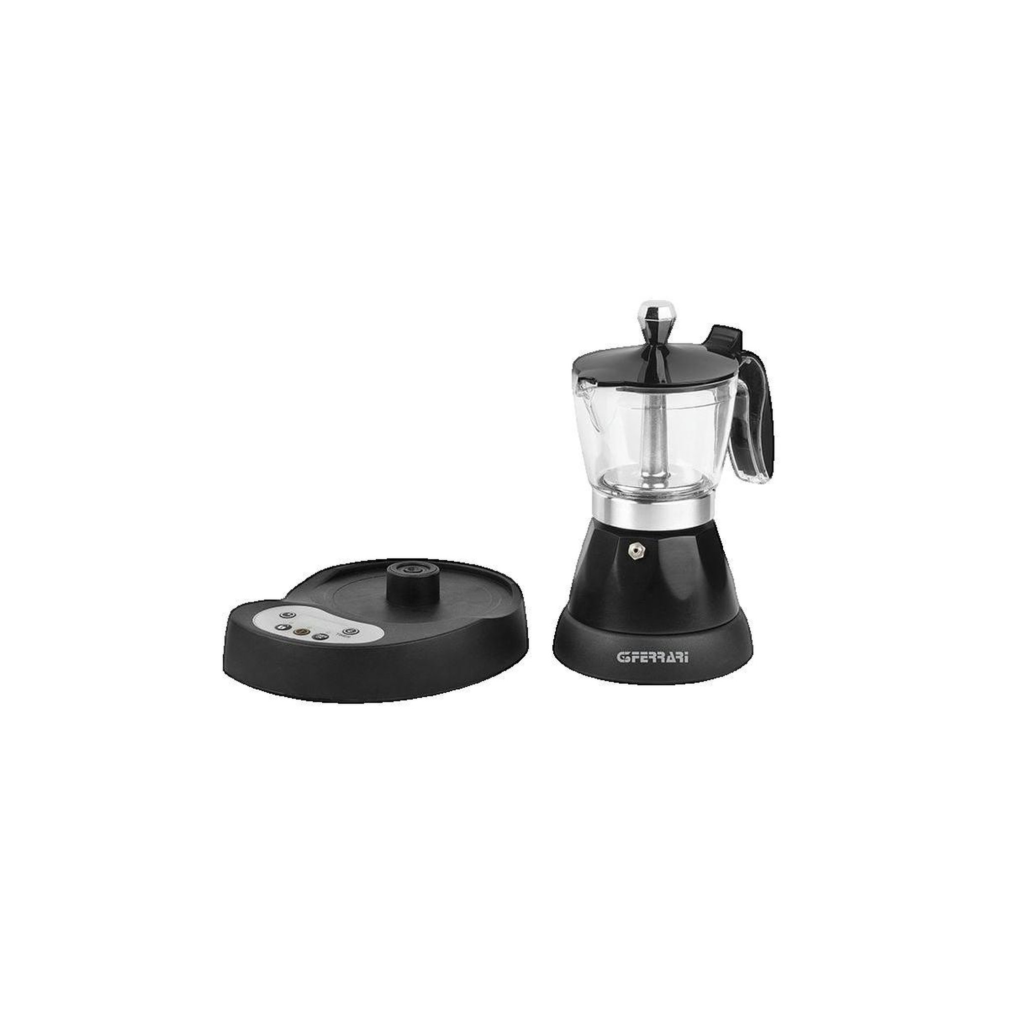 Voir la diapositive 2 : FERRARI Cafetière G3 Ferrari G10045 Moka Programmable 3 Tasses Noir