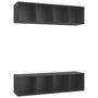 Voir la diapositive 2 : VIDAXL Meubles TV muraux 2 pcs Gris Bois d'ingenierie