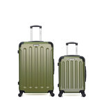 BLUESTAR BLUESTAR - LOT DE 2 - Valises grand format et cabine MADRID. Coloris disponibles : Beige, Rose, Gris, Noir