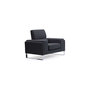 Voir la diapositive 4 : Paris Prix Fauteuil en Tissu  Ezekiel  104cm Noir
