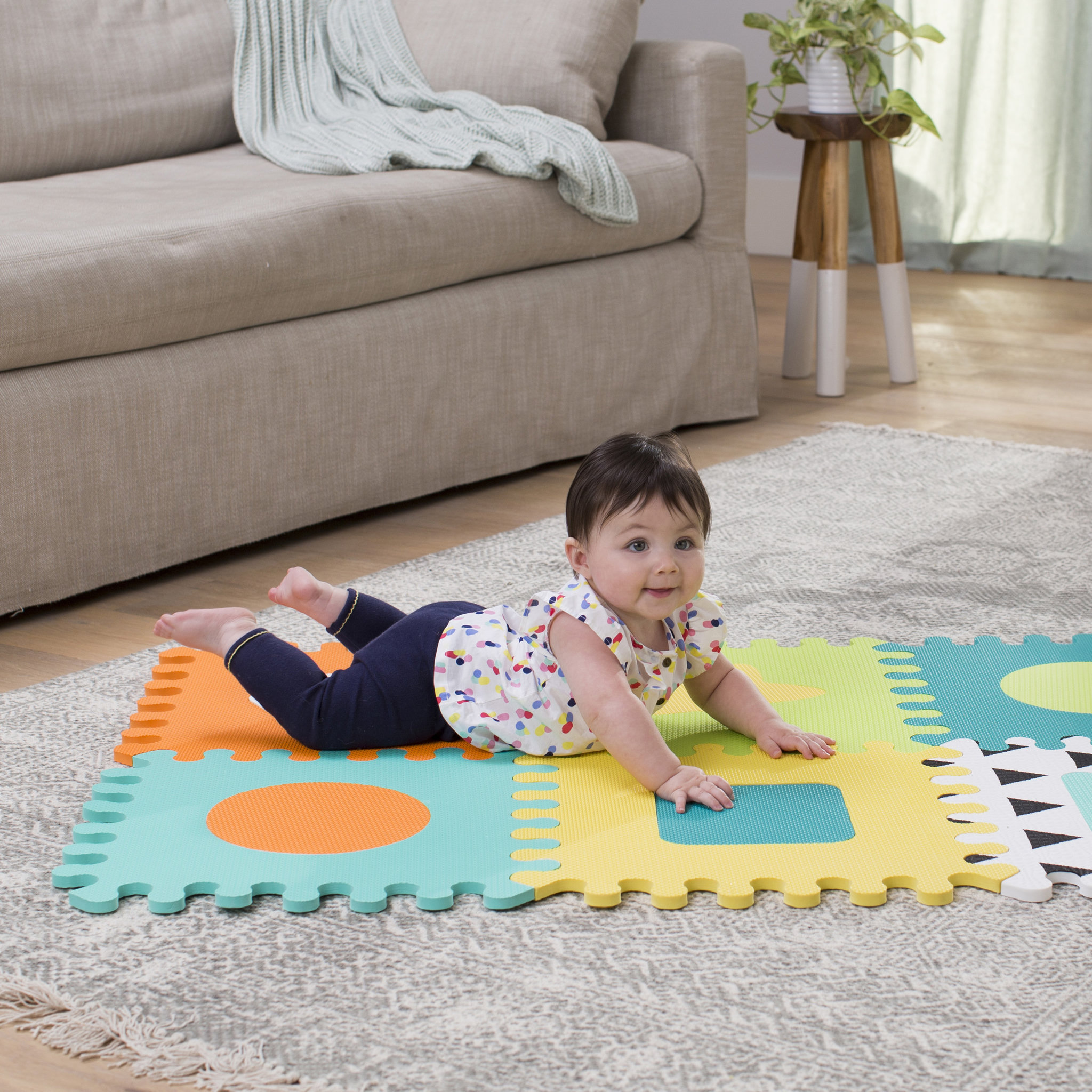 Voir la diapositive 2 : INFANTINO Set de 6 dalles en mousse 