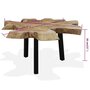 Voir la diapositive 6 : VIDAXL Table basse Teck authentique 80x70x38 cm