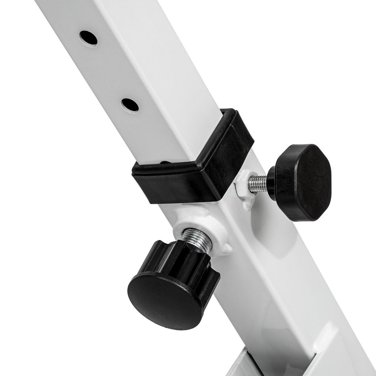 tectake Appareil de musculation pour le dos et les abdominaux pour dorsaux et abdominaux réglable sur 5 positions noir/blanc 89 x 69 x 88 cm