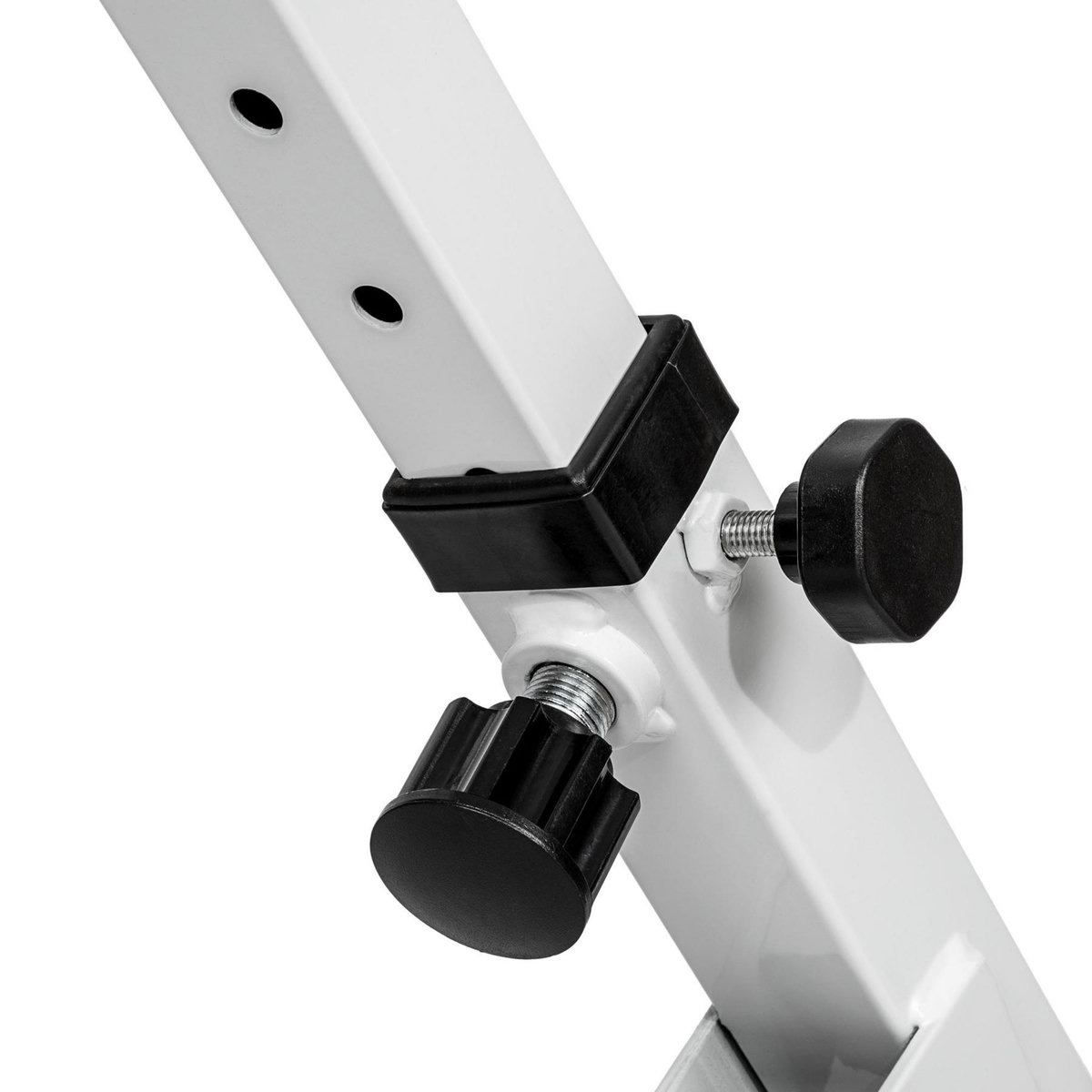 tectake Appareil de musculation pour le dos et les abdominaux pour dorsaux et abdominaux réglable sur 5 positions noir/blanc 89 x 69 x 88 cm