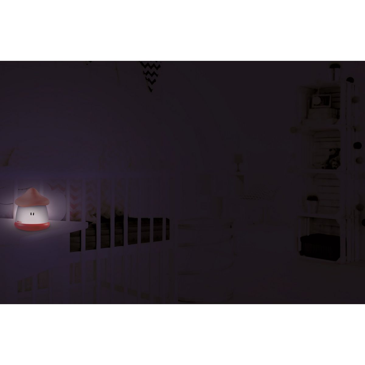 BEABA Veilleuse pour bébé Pixie Soft souple - Rose