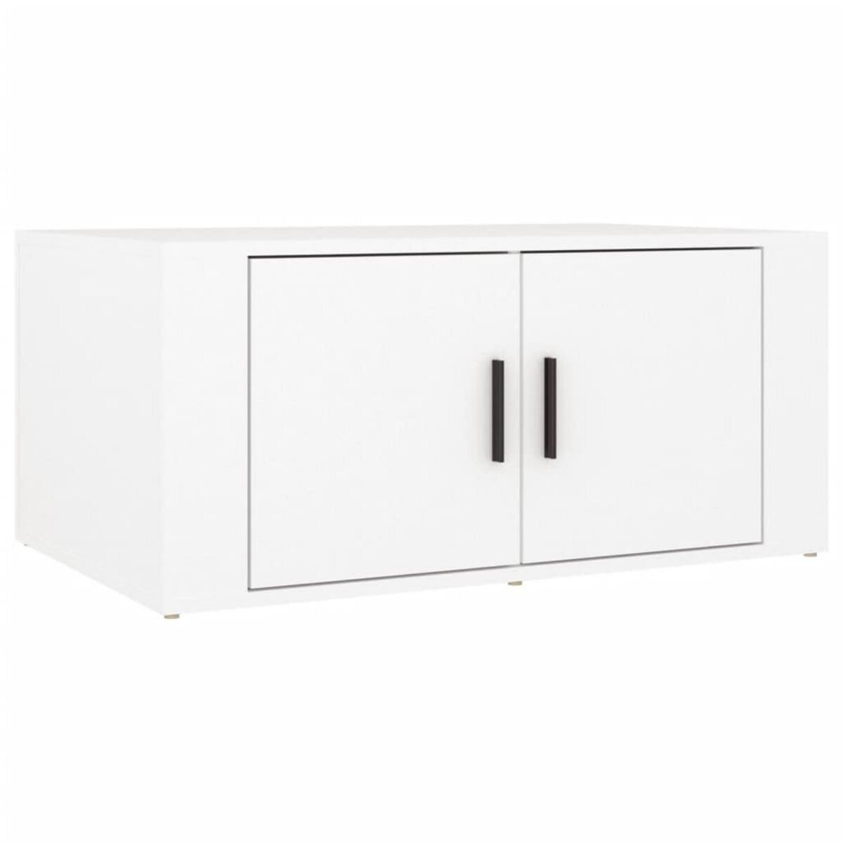 VIDAXL Table basse Blanc 80x50x36 cm Bois d'ingenierie