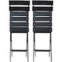 Voir la diapositive 3 : Habitat et Jardin Lot de 2 chaises de jardin pliable en plastique  Tenerife  - Gris anthracite