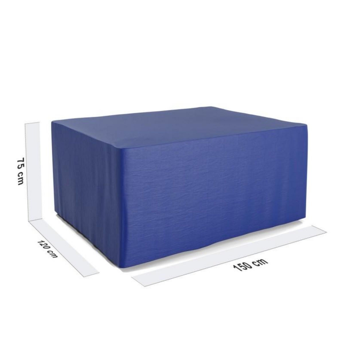 BLUMIE Housse de protection extérieure pour table rectangulaire 150x120x74 cm - Ultra résistant