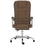 Voir la diapositive 3 : VIDAXL Fauteuil de massage inclinable de bureau Marron Tissu