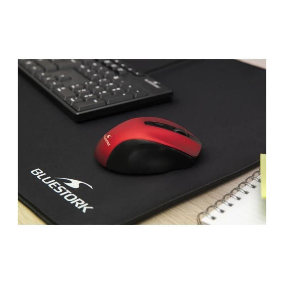 BLUESTORK Souris Sans Fil - BLUESTORK - OFFICE 75 - Rechargeable - PC/MAC - Rouge