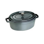 Staub Cocotte Staub 33 cm Gris Graphite en Fonte Émaillée 6.7 L