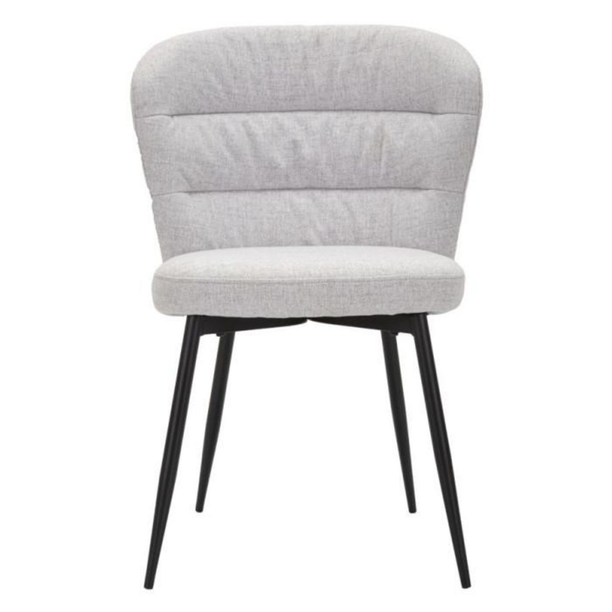 Paris Prix Lot de 2 Chaises en Tissu  Losanna  85cm Gris