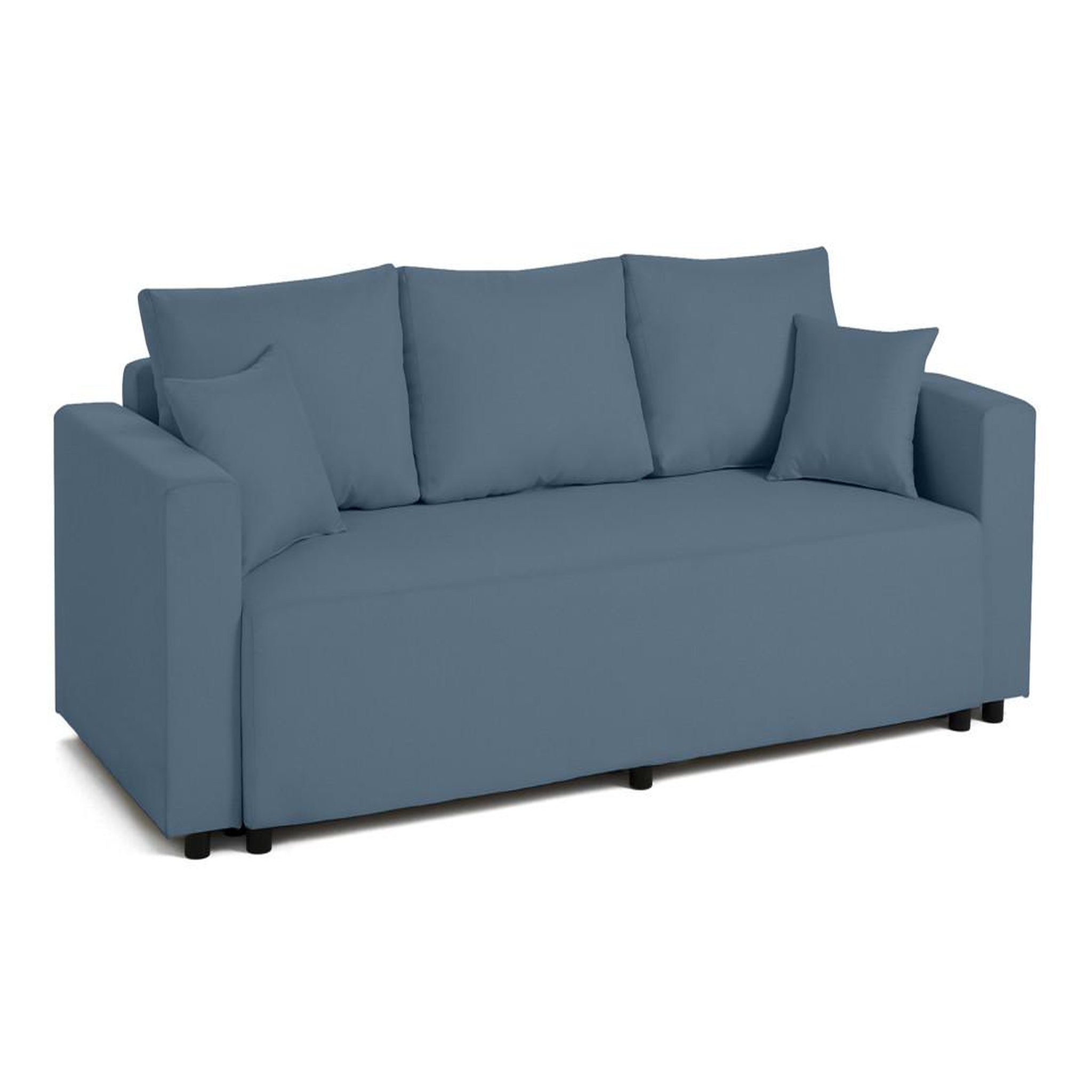 Voir la diapositive 6 : BEST MOBILIER Regala - canapé 3 places - convertible avec coffre - en tissu