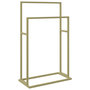 Voir la diapositive 2 : VIDAXL Porte-serviettes sur pied Dore 48x24x78,5 cm Fer