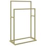 Voir la diapositive 2 : VIDAXL Porte-serviettes sur pied Dore 48x24x78,5 cm Fer