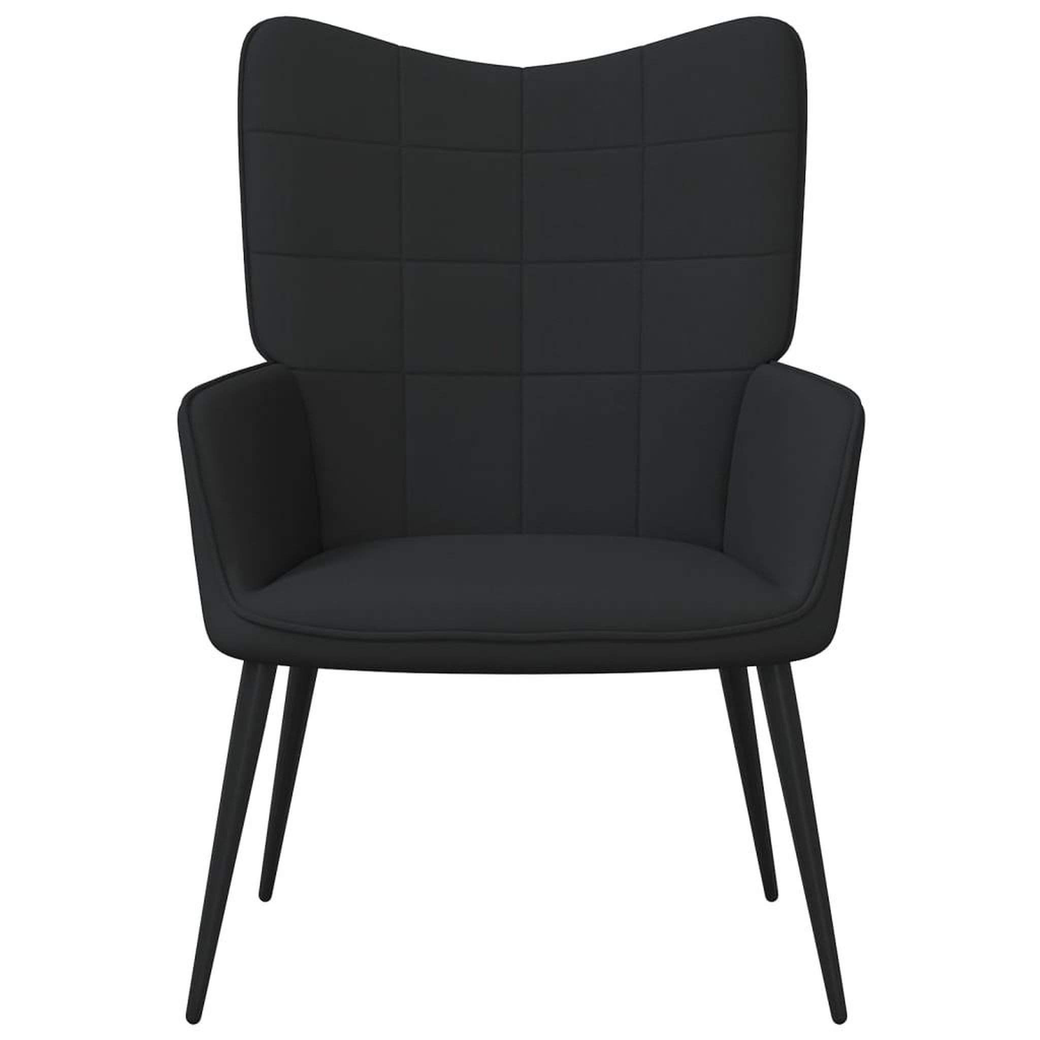 Voir la diapositive 3 : VIDAXL Chaise de relaxation Noir Tissu