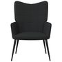 Voir la diapositive 3 : VIDAXL Chaise de relaxation Noir Tissu