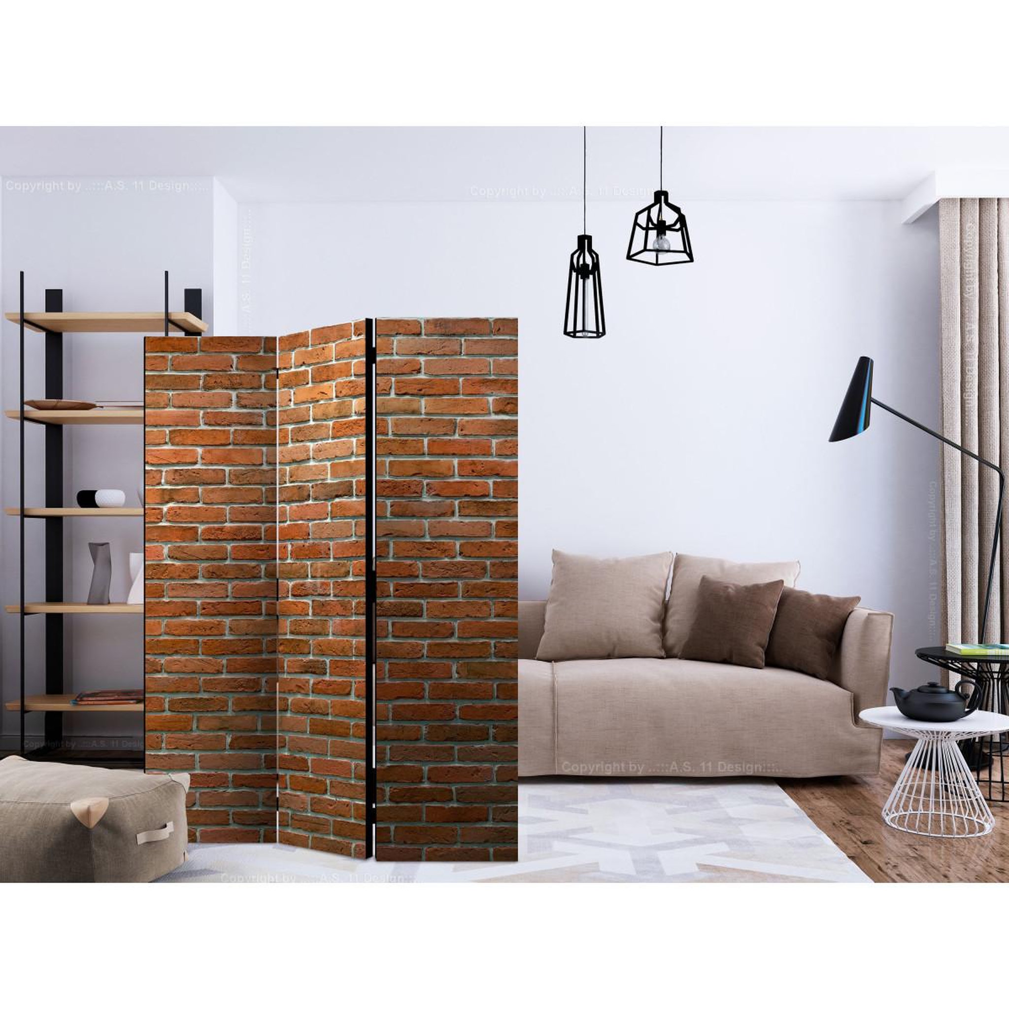 Voir la diapositive 2 : Paris Prix Paravent 3 volets  urban border  135x172cm