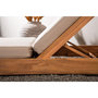 Voir la diapositive 5 : Paris Prix Bain de Soleil en Teck  Kenya  200cm Naturel & Beige